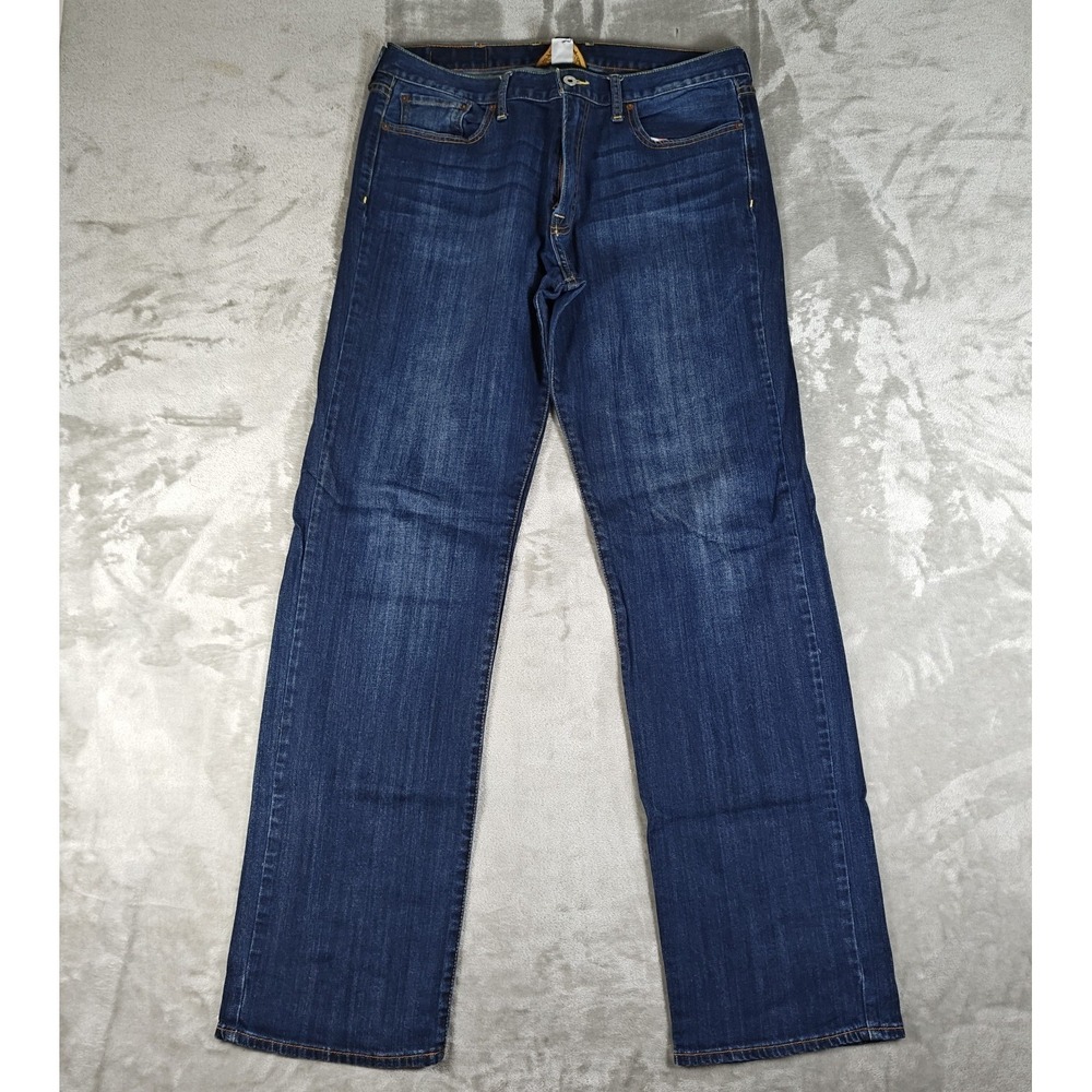 Lucky Brand Jeans Womens 36x33 Blue 361 Vintage Straight Dark Wash Stretch Denim